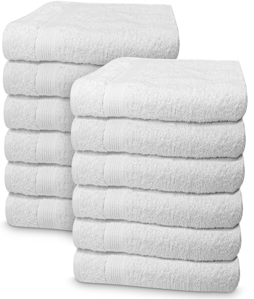 Linteum Textile Supply Hand Towels for Bathroom 16x27 Inches 100% Cotton Zero Twist Hand Towel Set Quick Dry Highly Absorbent Spa Towels Bulk for Salon, Home, Hotel, Gym