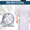 Linteum Textile Supply Cotton Blended Unisex Hospital Gowns with Back Ties Comfortably Fits Sizes Upto 2XL