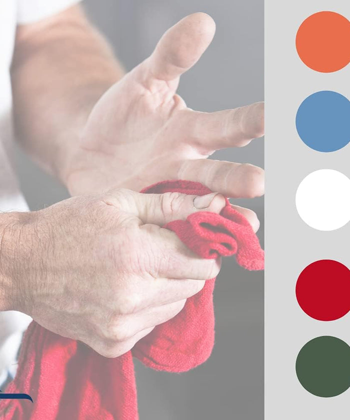 Auto Shop Towels - Wiping Rags 100% Cotton 12x14 in. Gentle on Clear Coats, Ideal for Auto Care