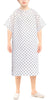 Linteum Textile Supply Cotton Blended Unisex Hospital Gowns with Back Ties Comfortably Fits Sizes Upto 2XL