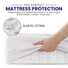 Linteum Textile Percale Twin Fitted Sheets, White, 180 Thread Count, 36x80x9 in.