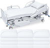 Linteum Textile White (42"x84"x14") Fitted Bariatric Hospital Bed Sheets - Cotton Blended Soft Jersey Knitted Sheets - Shrinkage & Fade Resistant for Home, Hotel, Motel & Rental Properties