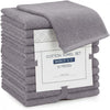 Linteum Textile Face Towel Set 100% Soft Cotton 16 Single Ring Spun Premium Durable Washcloths 12x12 Inch