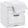 Linteum Textile Face Towel Set 100% Soft Cotton 16 Single Ring Spun Premium Durable Washcloths 12x12 Inch