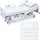 Linteum Textile White (42"x84"x14") Fitted Bariatric Hospital Bed Sheets - Cotton Blended Soft Jersey Knitted Sheets - Shrinkage & Fade Resistant for Home, Hotel, Motel & Rental Properties