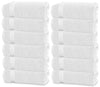Linteum Textile Supply Premium 100% Ring Spun Cotton Quick Dry Hair Drying Towels for Women, Men, Kids – Salon, Gym, Hair Care, Spa, Home Hand Towels, 22x44, White