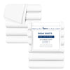 Linteum Textile Supply White Bed Sheet – 54x90 Soft and Comfortable Draw Sheets 180 Thread Count Top Sheets for Home, Hospitals, Spas & Rental Properties
