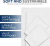 Linteum Textile Supply White Bed Sheet – 54x90 Soft and Comfortable Draw Sheets 180 Thread Count Top Sheets for Home, Hospitals, Spas & Rental Properties