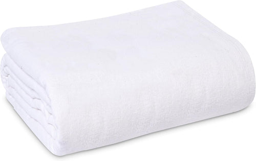 Linteum Textile Cotton Blended Hospital Patient Bath Blanket, Bath Sheet, Lightweight Blanket