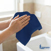 Linteum Textile Face Towel Set 100% Soft Cotton 16 Single Ring Spun Premium Durable Washcloths 12x12 Inch