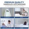 Linteum Textile Supply White Bed Sheet – 66x104 Soft and Comfortable Twin Size Flat Percale Sheets 180 Thread Count Top Sheets for Home, Hospitals, Spas & Rental Properties