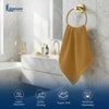 Linteum Textile Face Towel Set 100% Soft Cotton 16 Single Ring Spun Premium Durable Washcloths 12x12 Inch