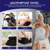 Linteum Textile 20x40 Inch, 100% Cotton Premium-Quality Hair Towels, Salon, Spa, Pool and Gym Towels 16s Ring Spun Quick Dry Fresh & Fluffy Absorbent and Plush