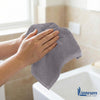 Linteum Textile Face Towel Set 100% Soft Cotton 16 Single Ring Spun Premium Durable Washcloths 12x12 Inch