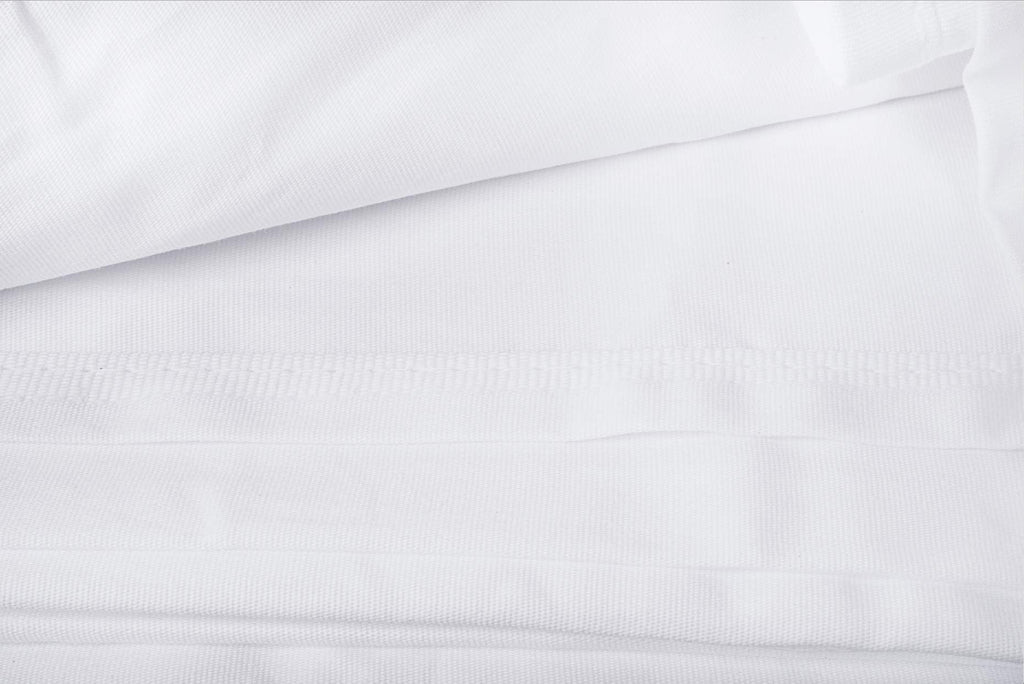 Linteum Textile Supply White Bed Sheet – 54x90 Soft and Comfortable Draw Sheets 180 Thread Count Top Sheets for Home, Hospitals, Spas & Rental Properties