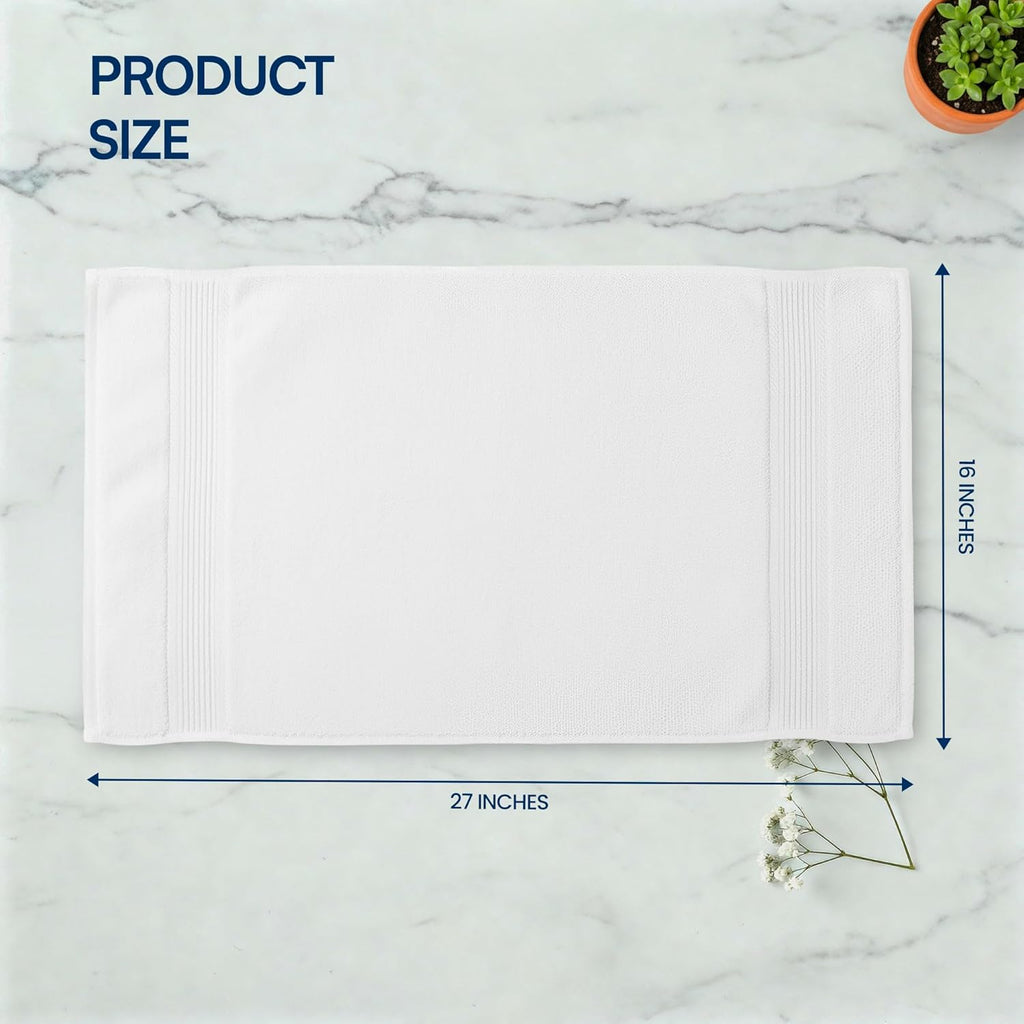 Linteum Textile Supply Hand Towels for Bathroom 16x27 Inches 100% Cotton Zero Twist Hand Towel Set Quick Dry Highly Absorbent Spa Towels Bulk for Salon, Home, Hotel, Gym