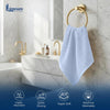 Linteum Textile Face Towel Set 100% Soft Cotton 16 Single Ring Spun Premium Durable Washcloths 12x12 Inch