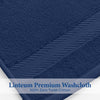 Linteum Textile Washcloth 100% Soft Cotton Zero Twist Premium Washcloths Face Towel 13x13 Inch