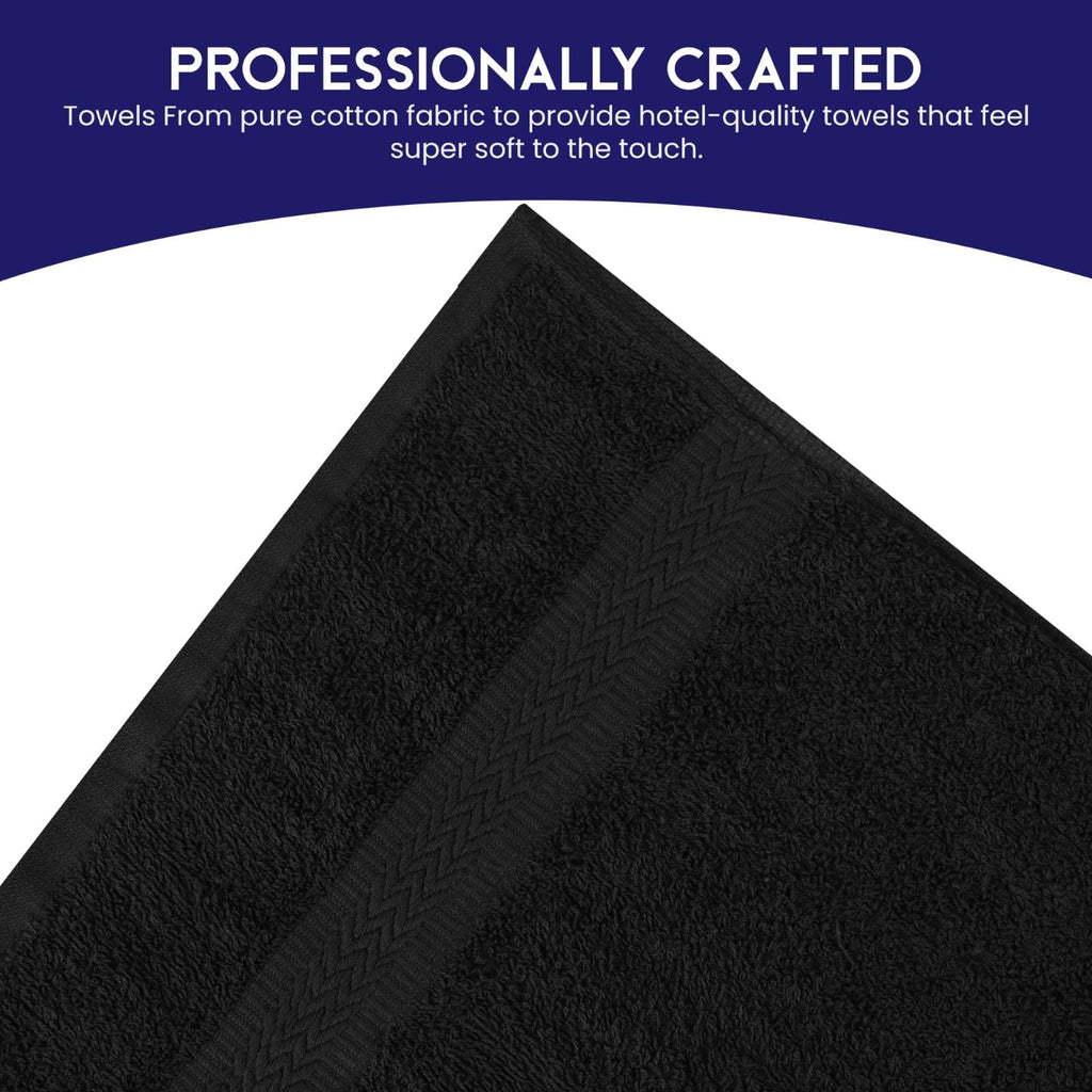 Linteum Textile 20x40 Inch, 100% Cotton Premium-Quality Hair Towels, Salon, Spa, Pool and Gym Towels 16s Ring Spun Quick Dry Fresh & Fluffy Absorbent and Plush