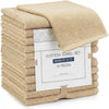 Linteum Textile Face Towel Set 100% Soft Cotton 16 Single Ring Spun Premium Durable Washcloths 12x12 Inch