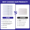 Linteum Textile Supply 27x52 inches Hotel Quality Bath Towels (White) Highly Absorbent Durable Bath Towels with 100% Soft Cotton Material for Home, Hotel, and Spa