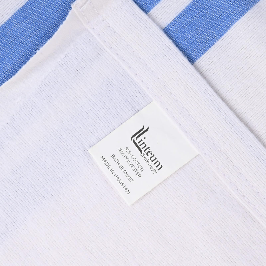 Linteum Textile Cotton Blended Hospital Patient Bath Blanket, Bath Sheet, Lightweight Blanket
