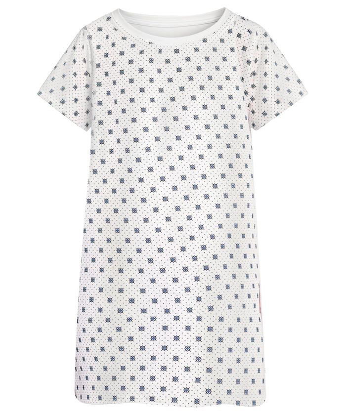 Linteum Textile Supply Cotton Blended Unisex Hospital Gowns with Back Ties Comfortably Fits Sizes Upto 2XL