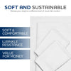 Linteum Textile Supply White Bed Sheet – 66x104 Soft and Comfortable Twin Size Flat Percale Sheets 180 Thread Count Top Sheets for Home, Hospitals, Spas & Rental Properties