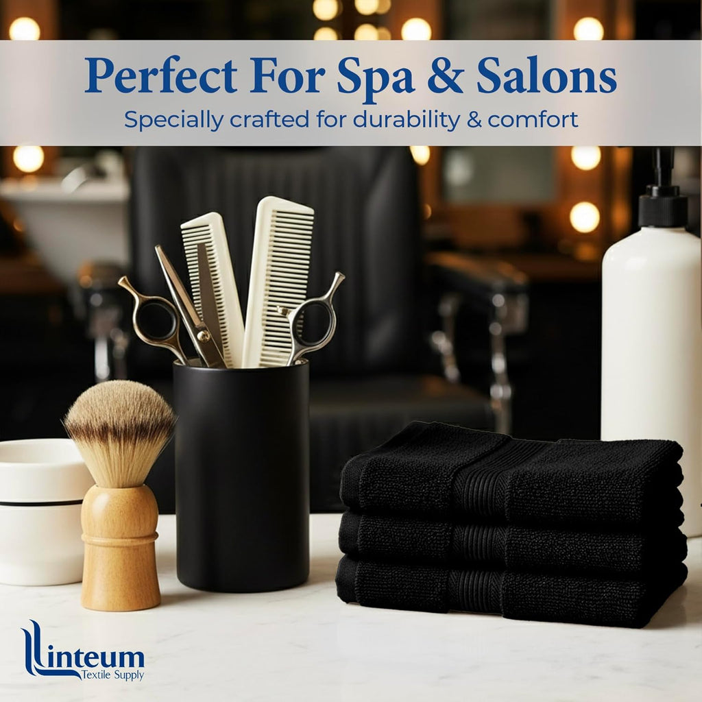 Linteum Textile Washcloth 100% Soft Cotton Zero Twist Premium Washcloths Face Towel 13x13 Inch