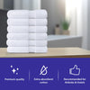Linteum Textile Supply 27x52 inches Hotel Quality Bath Towels (White) Highly Absorbent Durable Bath Towels with 100% Soft Cotton Material for Home, Hotel, and Spa