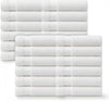Linteum Textile Supply Hand Towels for Bathroom 16x27 Inches 100% Cotton Zero Twist Hand Towel Set Quick Dry Highly Absorbent Spa Towels Bulk for Salon, Home, Hotel, Gym