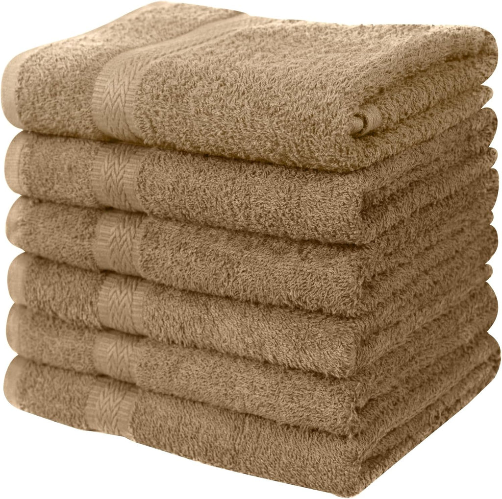 Linteum Textile 20x40 Inch, 100% Cotton Premium-Quality Hair Towels, Salon, Spa, Pool and Gym Towels 16s Ring Spun Quick Dry Fresh & Fluffy Absorbent and Plush