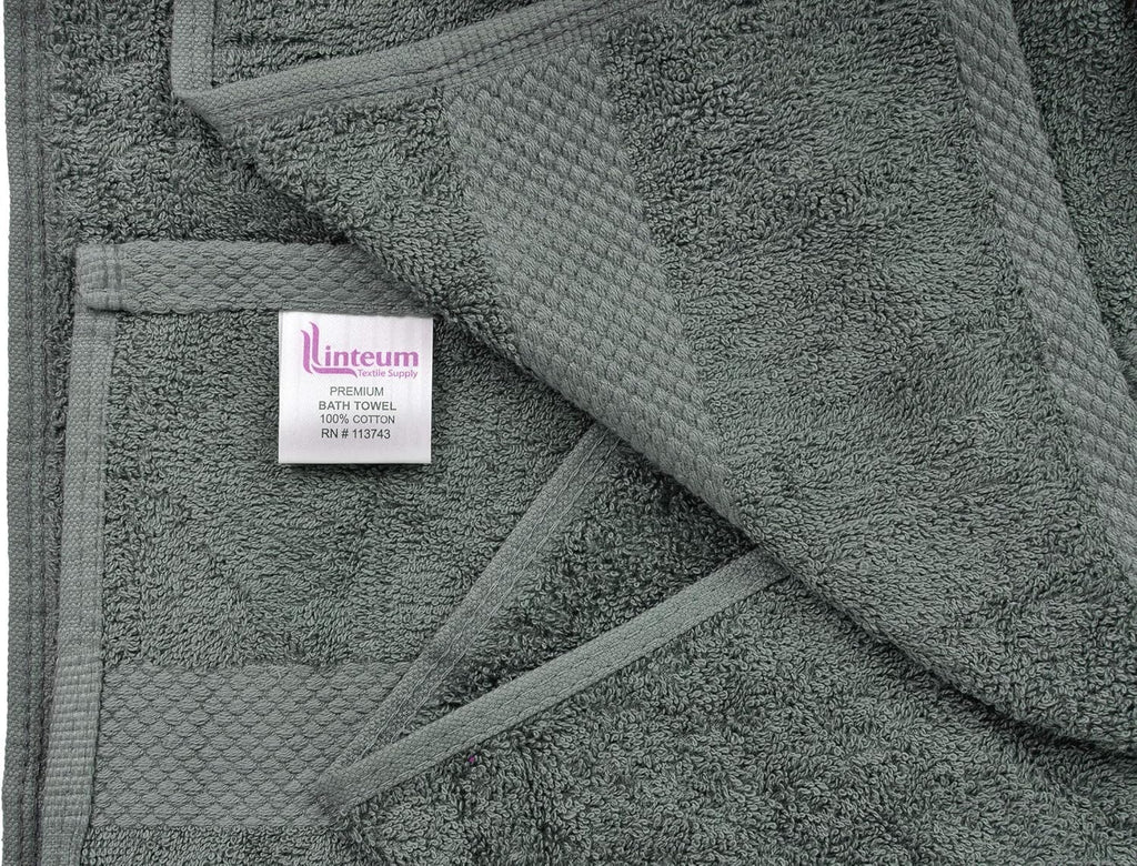 Linteum Textile Supply Luxury Bath Towels Highly Absorbent Quick Drying Towels with 100% Ring-Spun Cotton Material for Home, Hotel, Spa, & Gym (24x48 inches)