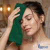 Linteum Textile Face Towel Set 100% Soft Cotton 16 Single Ring Spun Premium Durable Washcloths 12x12 Inch