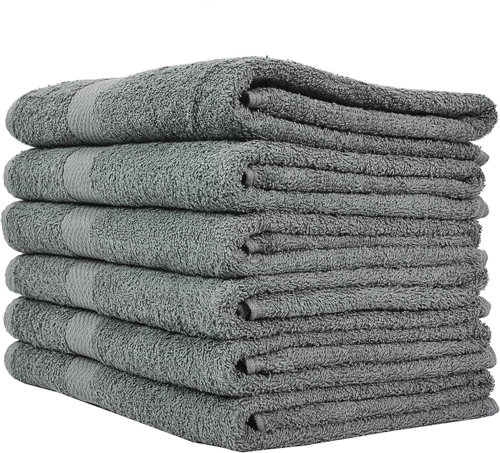 Linteum Textile Supply Luxury Bath Towels Highly Absorbent Quick Drying Towels with 100% Ring-Spun Cotton Material for Home, Hotel, Spa, & Gym (24x48 inches)