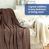 Linteum Textile Supply Leno Weave Blanket, 100% Cotton, Lightweight, Warm, Extra-Fluffy, Premium and Durable Soft & Cozy Bed Blanket for Bed, Couch, Sofa Throw for All Season