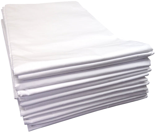 XL Twin Flat Sheets 66x108 White 180 Thread Count