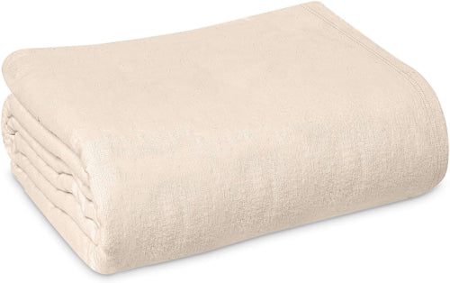 Linteum Textile Hospital Patient Bath Blanket Unbleached 70x90 in. 1.4 lb.
