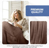 Linteum Textile Supply Leno Weave Blanket, 100% Cotton, Lightweight, Warm, Extra-Fluffy, Premium and Durable Soft & Cozy Bed Blanket for Bed, Couch, Sofa Throw for All Season