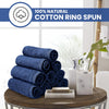 Linteum Textile Washcloth Set 100% Soft Cotton Zero Twist 16 Single Ring Spun Premium Washcloths Face Towel 13x13 Inch