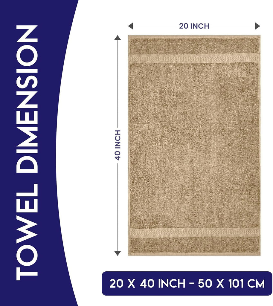 Linteum Textile 20x40 Inch, 100% Cotton Premium-Quality Hair Towels, Salon, Spa, Pool and Gym Towels 16s Ring Spun Quick Dry Fresh & Fluffy Absorbent and Plush