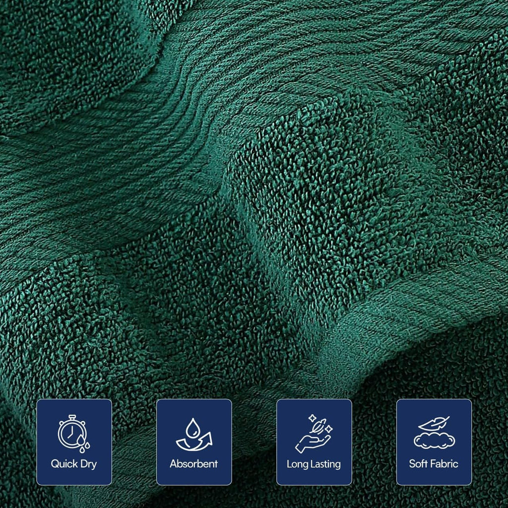 Linteum Textile Supply Hand Towels for Bathroom 16x27 Inches 100% Cotton Zero Twist Hand Towel Set Quick Dry Highly Absorbent Spa Towels Bulk for Salon, Home, Hotel, Gym