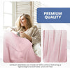 Linteum Textile Supply Leno Weave Blanket, 100% Cotton, Lightweight, Warm, Extra-Fluffy, Premium and Durable Soft & Cozy Bed Blanket for Bed, Couch, Sofa Throw for All Season