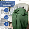 Linteum Textile Supply Leno Weave Blanket, 100% Cotton, Lightweight, Warm, Extra-Fluffy, Premium and Durable Soft & Cozy Bed Blanket for Bed, Couch, Sofa Throw for All Season