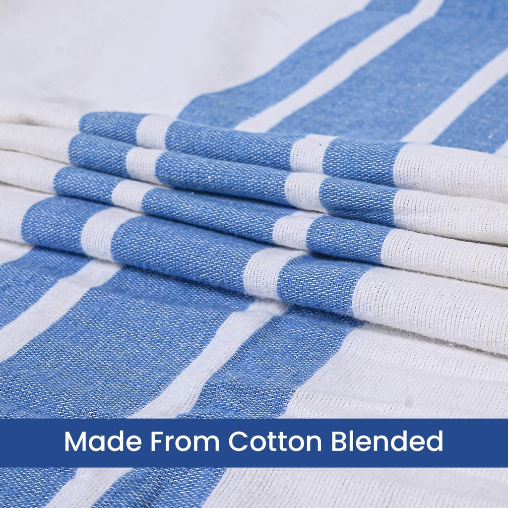 Linteum Textile Cotton Blended Hospital Patient Bath Blanket, Bath Sheet, Lightweight Blanket