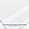 Linteum Textile Washcloth 100% Soft Cotton Zero Twist Premium Washcloths Face Towel 13x13 Inch