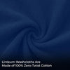 Linteum Textile Face Towel Set 100% Soft Cotton 16 Single Ring Spun Premium Durable Washcloths 12x12 Inch
