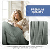 Linteum Textile Supply Leno Weave Blanket, 100% Cotton, Lightweight, Warm, Extra-Fluffy, Premium and Durable Soft & Cozy Bed Blanket for Bed, Couch, Sofa Throw for All Season