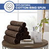 Linteum Textile Washcloth Set 100% Soft Cotton Zero Twist 16 Single Ring Spun Premium Washcloths Face Towel 13x13 Inch
