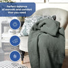 Linteum Textile Supply Leno Weave Blanket, 100% Cotton, Lightweight, Warm, Extra-Fluffy, Premium and Durable Soft & Cozy Bed Blanket for Bed, Couch, Sofa Throw for All Season